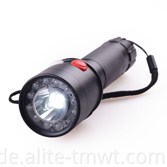 Weiße rote grüne Farbwarnung LED -Taschenlampe Hochleistungs -Eisenbahnsignal wiederaufladbare Taschenlampe